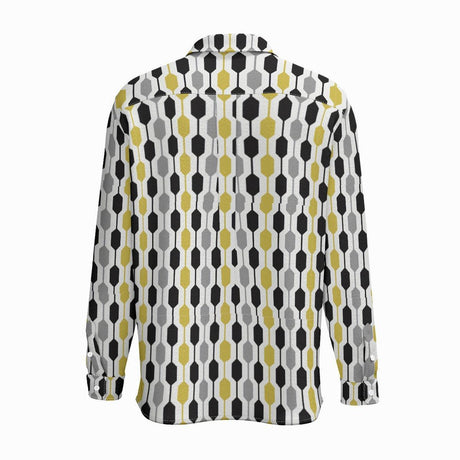 Groovy (Cotton Long Sleeve Shirt)-Cotton Long Sleeve Button Shirt-Swish Embassy