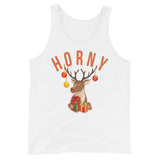 Horny (Tank Top)-Christmas Tank Tops-Swish Embassy