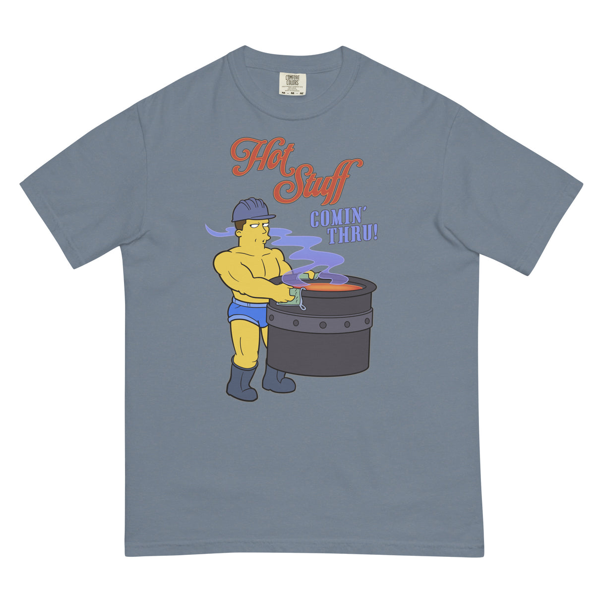 Hot Stuff Comin’ Thru (Boxy Tee)-Boxy T-Shirt-Swish Embassy