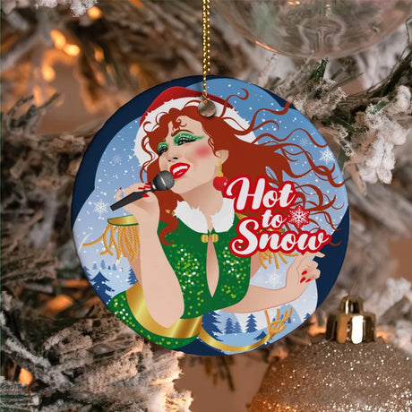 Hot To Snow (Ceramic Holiday Keepsake)-Ceramic Holiday Keepsake-Swish Embassy