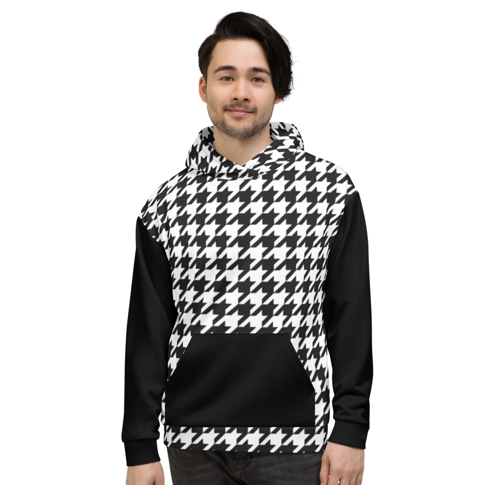 Houndstooth (Allover Hoodie)-Allover Hoodie-Swish Embassy