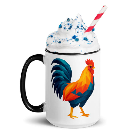 Huge Polygon Rooster (Mug)-Mugs-Swish Embassy