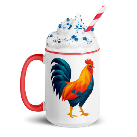 Huge Polygon Rooster (Mug)-Mugs-Swish Embassy