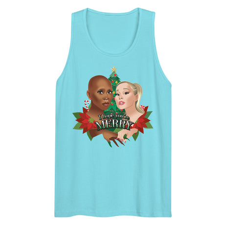 I Hope You're Merry (Tank top)-Christmas Tank Tops-Swish Embassy