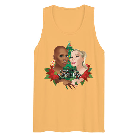 I Hope You're Merry (Tank top)-Christmas Tank Tops-Swish Embassy