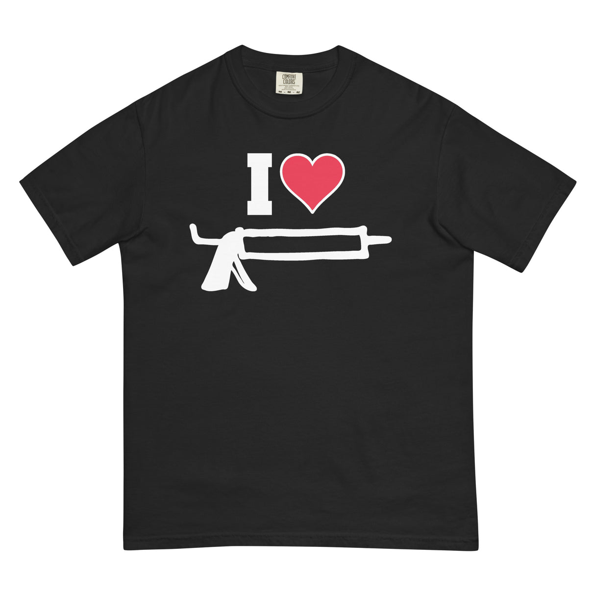 I Love Caulk (Boxy Tee)-Boxy T-Shirt-Swish Embassy