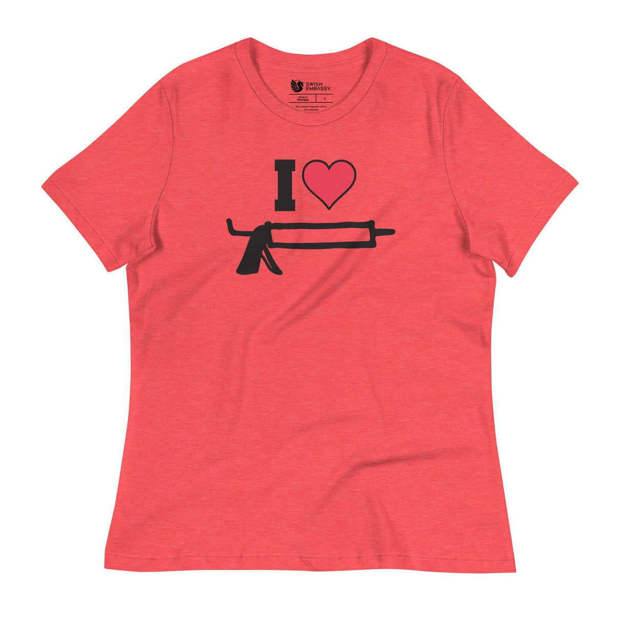 I Love Caulk (Women's Relaxed T-Shirt)-Women's T-Shirts-Swish Embassy
