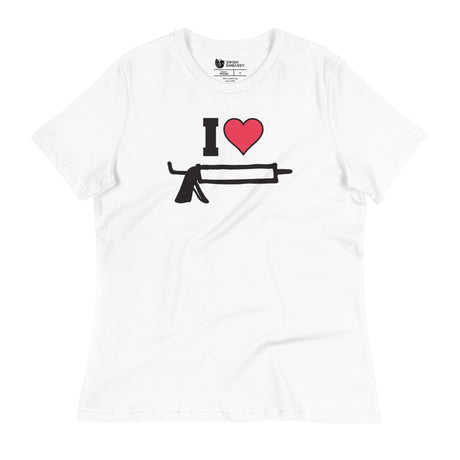 I Love Caulk (Women's Relaxed T-Shirt)-Women's T-Shirts-Swish Embassy