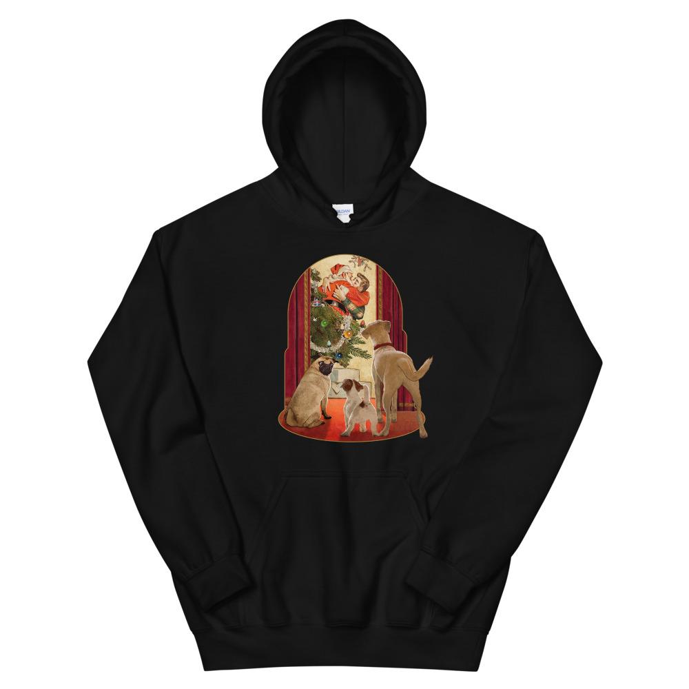 I Saw Daddy Kissing Santa Claus (Hoodie)-Christmas Hoodies-Swish Embassy