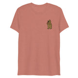 Leather Cleaner Bear (Embroidered) (Triblend)-Triblend T-Shirt-Swish Embassy
