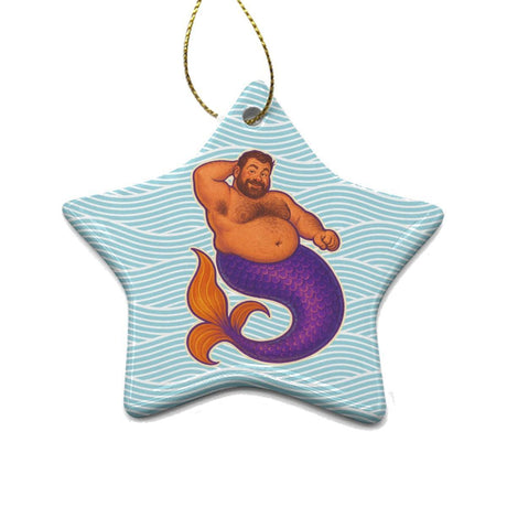 Mer-Grrr (Ceramic Holiday Keepsake)-Ceramic Holiday Keepsake-Swish Embassy