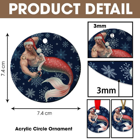 Merman Christmas (Ceramic Holiday Keepsake)-Ceramic Holiday Keepsake-Swish Embassy