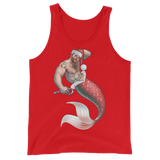 Merman Christmas (Tank Top)-Christmas Tank Tops-Swish Embassy