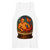Merman in a Snow Globe (Tank top)-Christmas Tank Tops-Swish Embassy