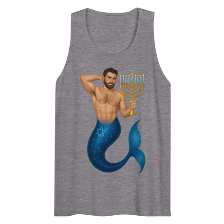Mermenorah (Tank top)-Christmas Tank Tops-Swish Embassy