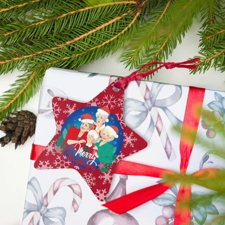 Miami Christmas (Ornament/Fridge Magnet)-Wood Ornament-Swish Embassy