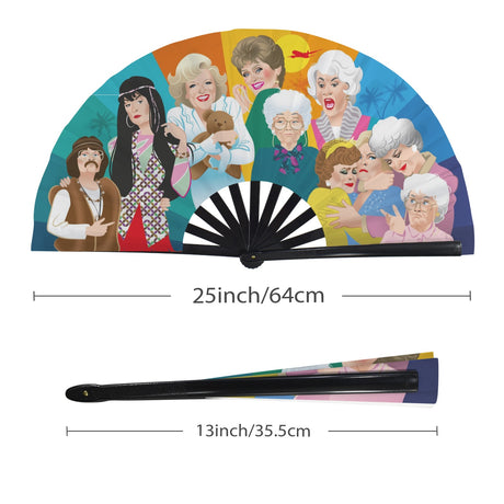 Miami is Nice (Folding Clack Fan)-Folding Fans-Swish Embassy