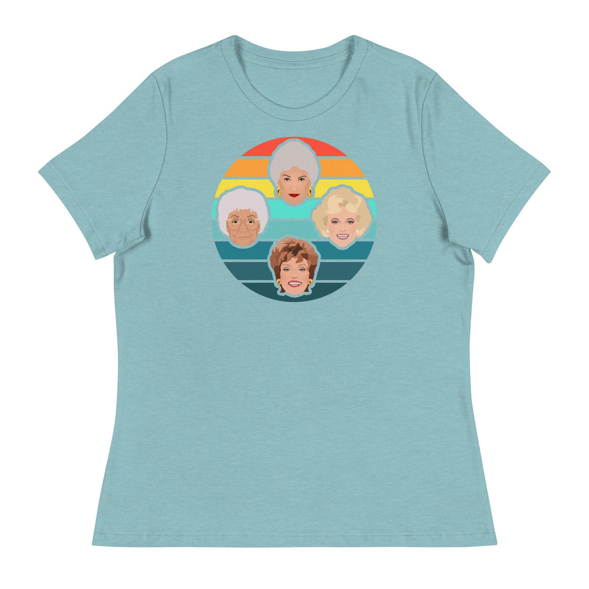 Miami Sunset (Women's Relaxed T-Shirt)-Women's T-Shirts-Swish Embassy