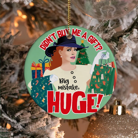 No Gift? Big Mistake (Ceramic Holiday Keepsake)-Ceramic Holiday Keepsake-Swish Embassy
