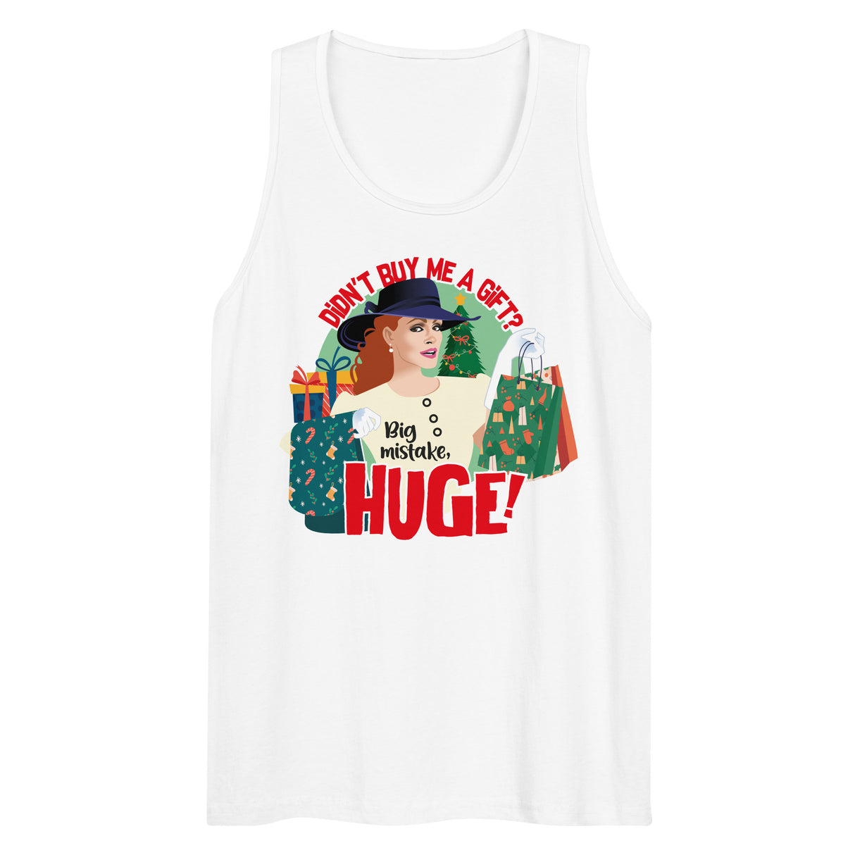 No Gift? Big Mistake (Tank top)-Christmas Tank Tops-Swish Embassy