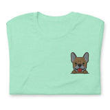 Pardon My Frenchie (Embroidered T-Shirt)-Embroidered T-Shirts-Swish Embassy