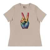 Peace and Pride (Women's Relaxed T-Shirt)-Women's T-Shirts-Swish Embassy