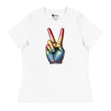 Peace and Pride (Women's Relaxed T-Shirt)-Women's T-Shirts-Swish Embassy