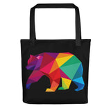 Polygon Bear (Tote bag)-Bags-Swish Embassy