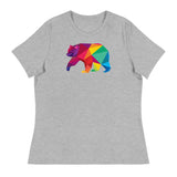 Polygon Bear (Women's Relaxed T-Shirt)-Women's T-Shirts-Swish Embassy