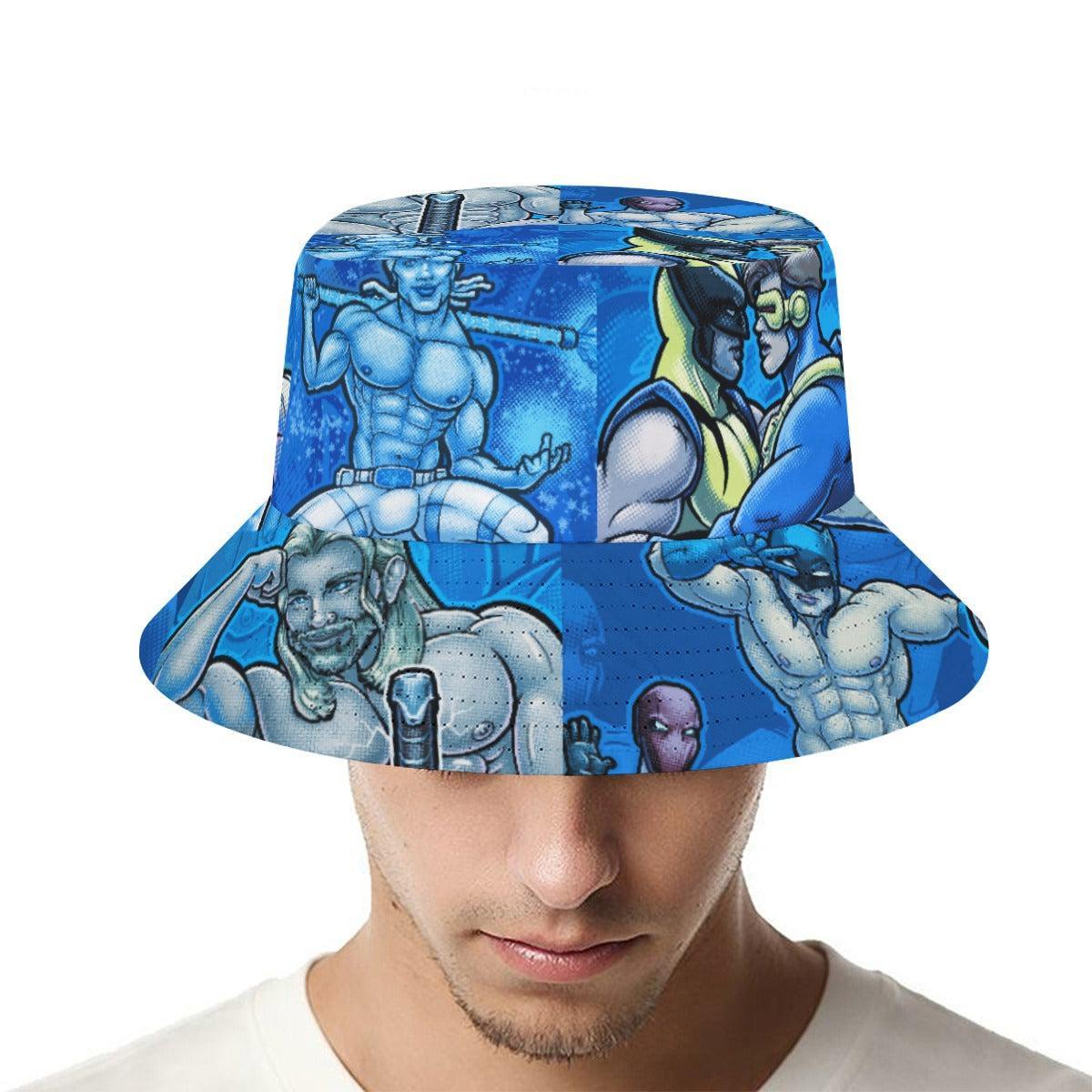 Pop Boys Blue (Allover Bucket Hat)-Allover Bucket Hat-Swish Embassy