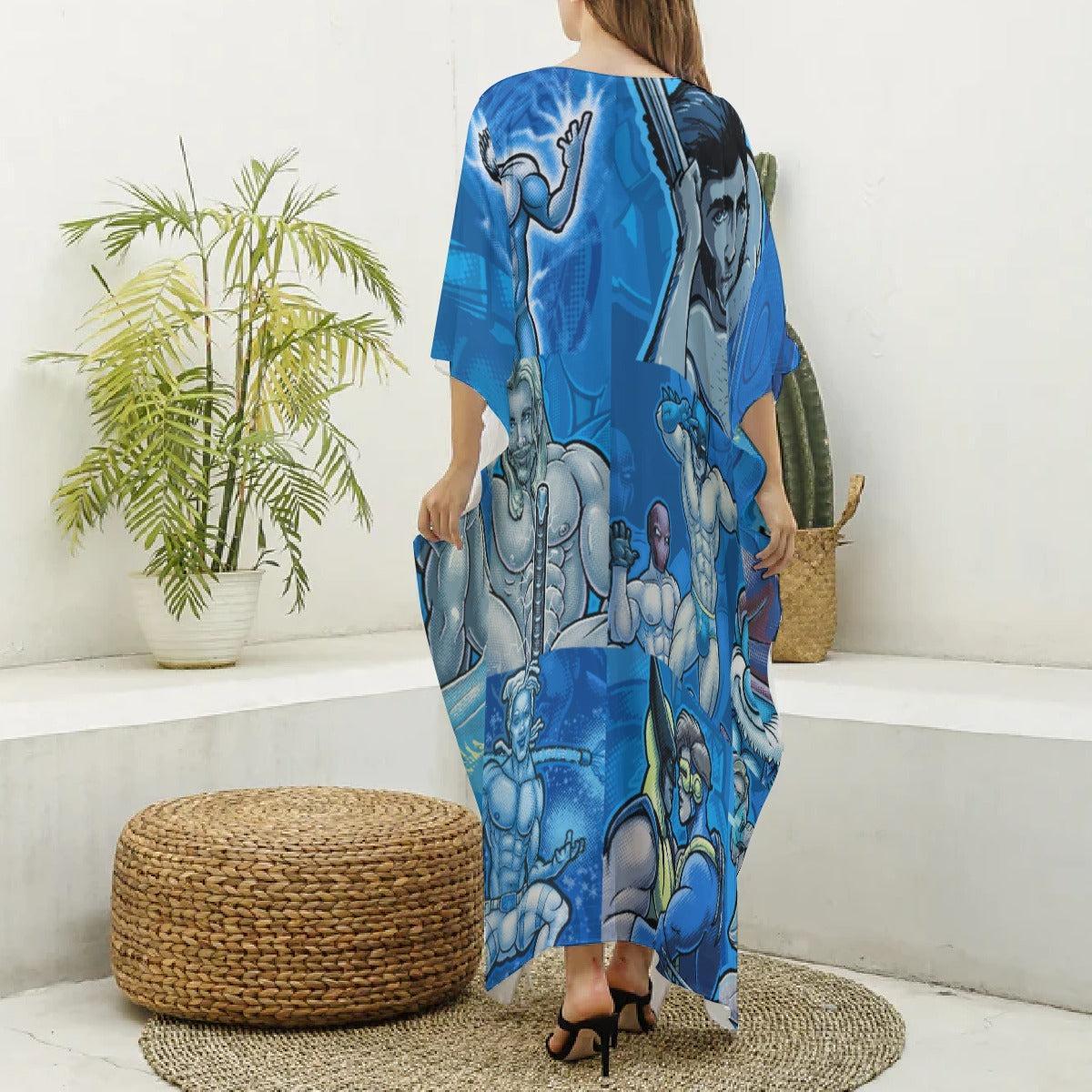 Pop Boys Blue (Kaftan)-Kaftan-Swish Embassy
