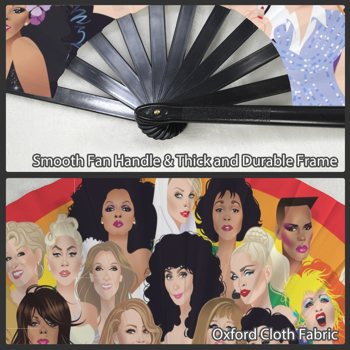 Pride Divas (Folding Clack Fan)-Folding Fans-Swish Embassy