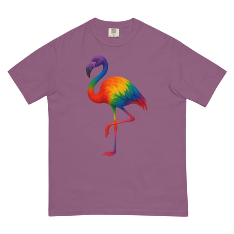 Pride Flamingo (Boxy Tee)-Boxy T-Shirt-Swish Embassy