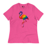 Pride Flamingo (Women's Relaxed T-Shirt)-Women's T-Shirts-Swish Embassy