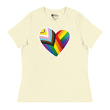 Pride Heart (Women's Relaxed T-Shirt)-Women's T-Shirts-Swish Embassy