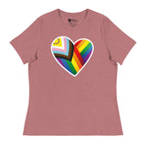 Pride Heart (Women's Relaxed T-Shirt)-Women's T-Shirts-Swish Embassy