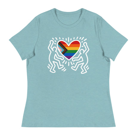 Progress Pride Figures (Women's Relaxed T-Shirt)-Women's T-Shirts-Swish Embassy