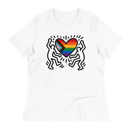 Progress Pride Figures (Women's Relaxed T-Shirt)-Women's T-Shirts-Swish Embassy