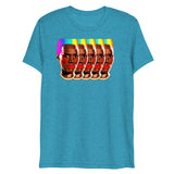 Rainbows and Rhythm (Triblend)-Triblend T-Shirt-Swish Embassy