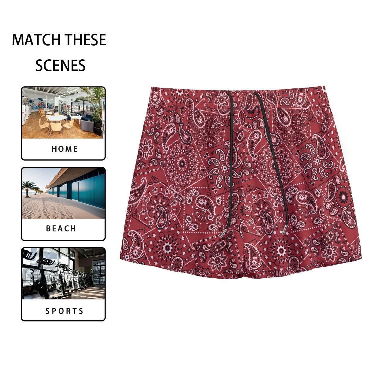 Red Hanky (Shorts)-Shorts-Swish Embassy