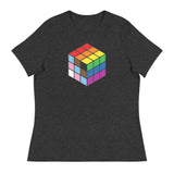 Rubik's Pride (Women's Relaxed T-Shirt)-Women's T-Shirts-Swish Embassy
