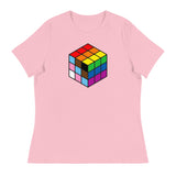 Rubik's Pride (Women's Relaxed T-Shirt)-Women's T-Shirts-Swish Embassy