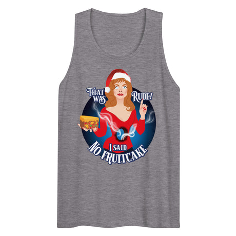 Rude Fruitcake (Tank top)-Christmas Tank Tops-Swish Embassy
