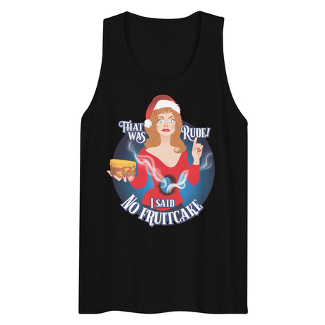 Rude Fruitcake (Tank top)-Christmas Tank Tops-Swish Embassy