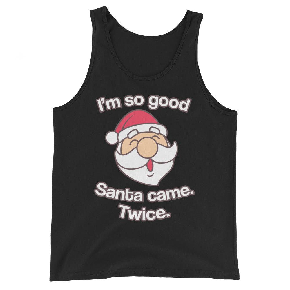 Santa Came Twice (Tank Top)-Christmas Tank Tops-Swish Embassy