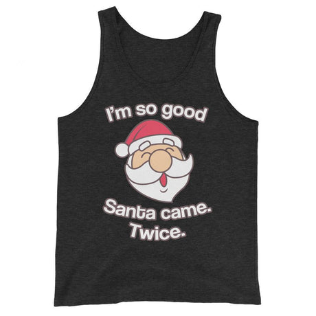 Santa Came Twice (Tank Top)-Christmas Tank Tops-Swish Embassy