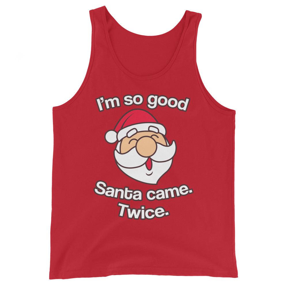 Santa Came Twice (Tank Top)-Christmas Tank Tops-Swish Embassy