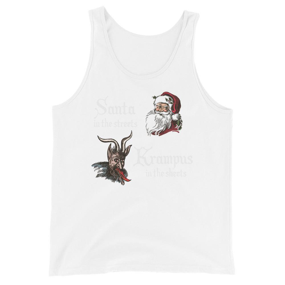 Santa in the Streets (Tank Top)-Christmas Tank Tops-Swish Embassy