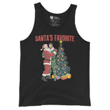 Santa's Favorite (Tank Top)-Christmas Tank Tops-Swish Embassy