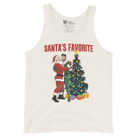 Santa's Favorite (Tank Top)-Christmas Tank Tops-Swish Embassy